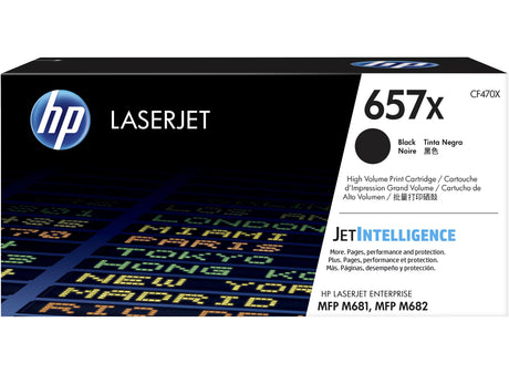 HP 657X High Yield Black Original LaserJet Toner Cartridge - CF470X