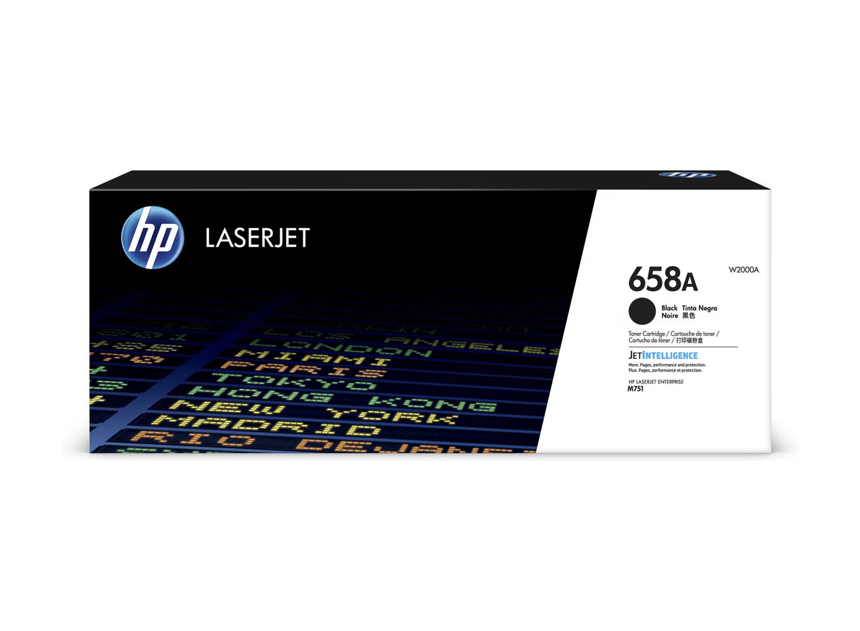 HP 658A Black Original LaserJet Toner Cartridge - W2000A