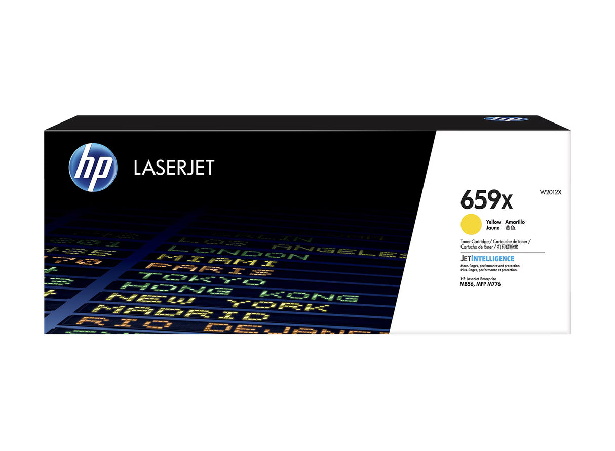 HP 659X High Yield Yellow Original LaserJet Toner Cartridge - W2012X