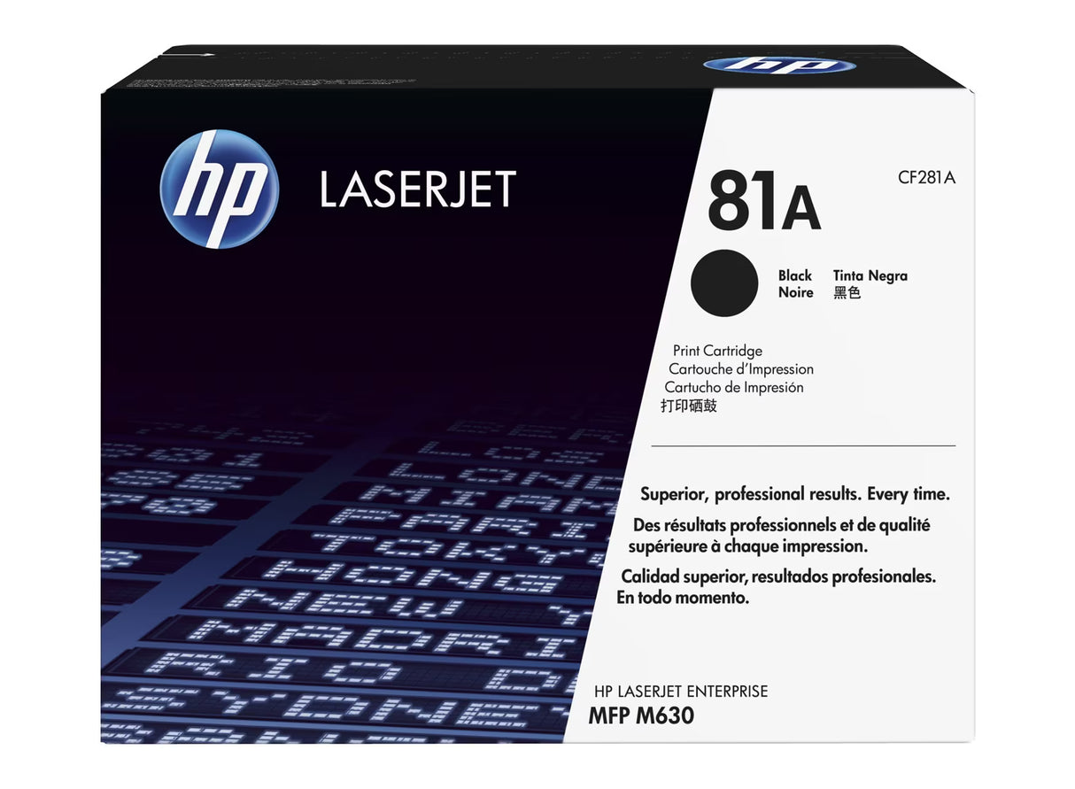 HP 81A Black Original Laserjet Toner Cartridge - CF281A