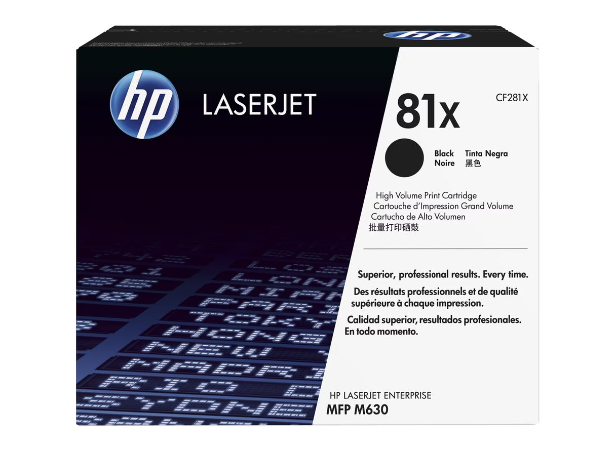 HP 81X High Yield Black Original LaserJet Toner Cartridge - CF281X