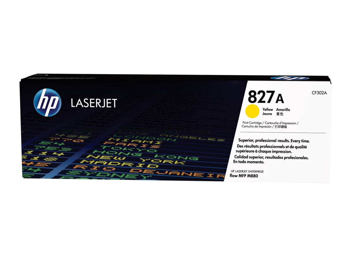 HP 827A Yellow Original Laserjet Toner Cartridge - CF302A