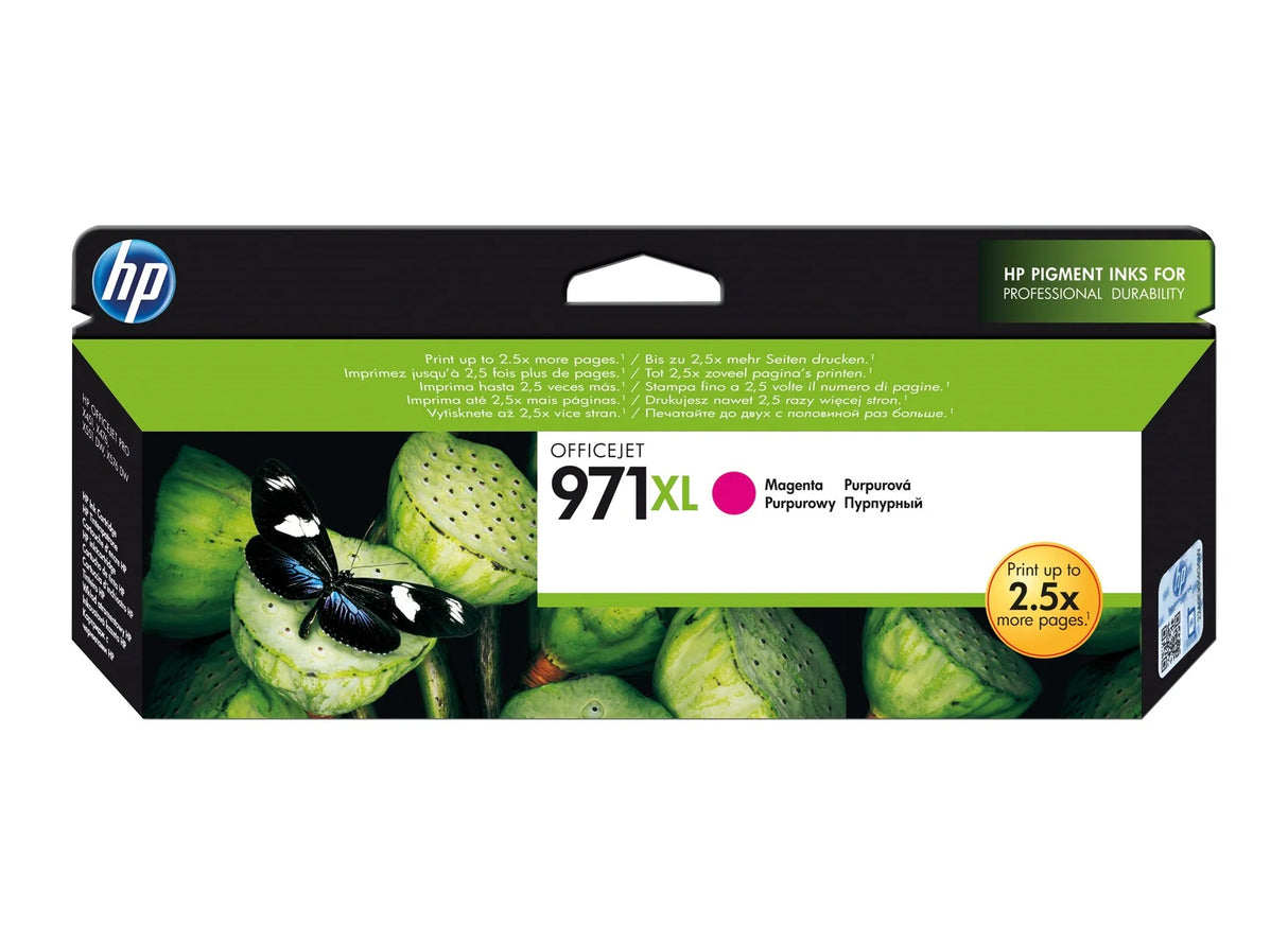 HP 971XL High Yield Magenta Original Ink Cartridge - CN627AE
