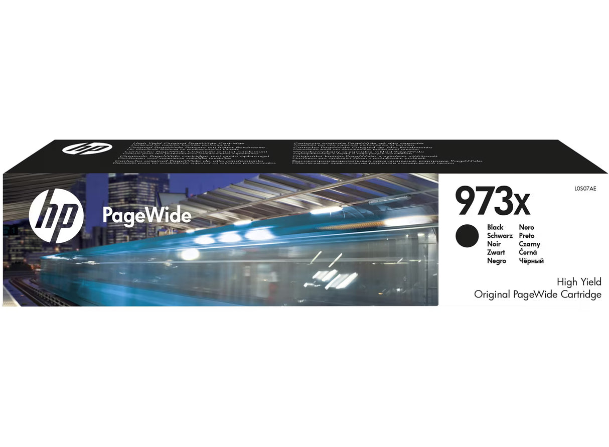 HP 973X High Yield Black Original PageWide Ink Cartridge - L0S07AE
