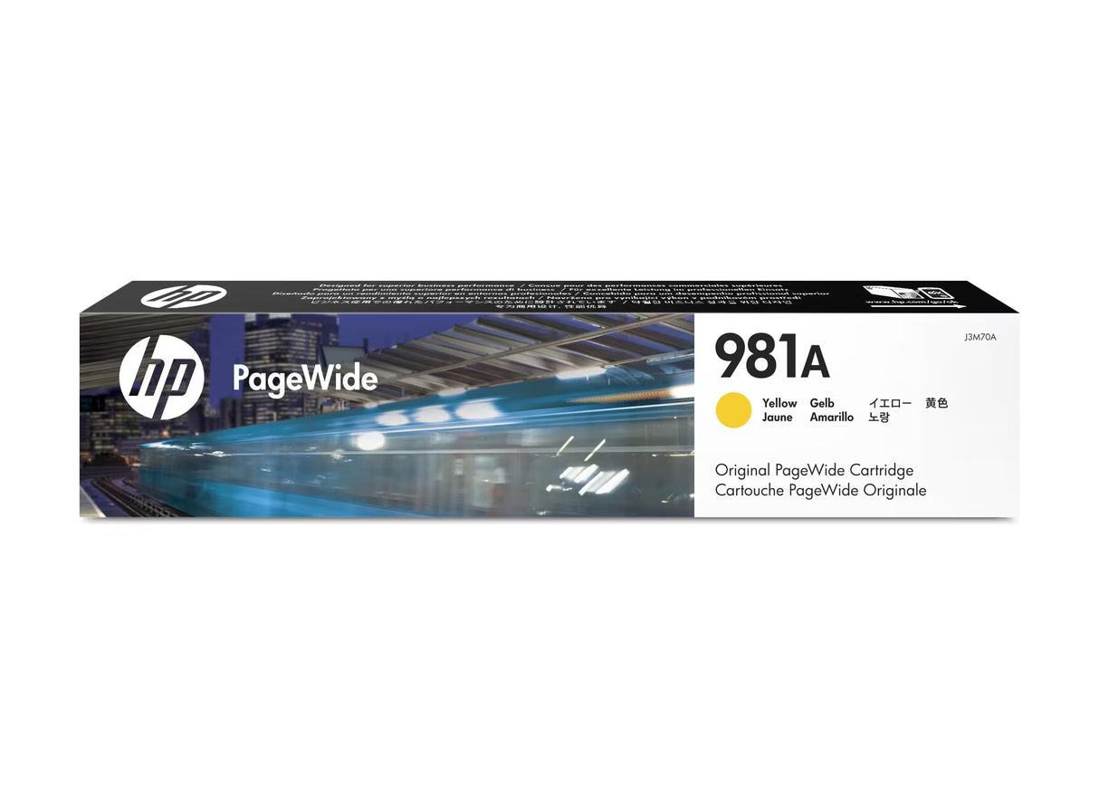 HP 981A Yellow Original PageWide Ink Cartridge - J3M70A