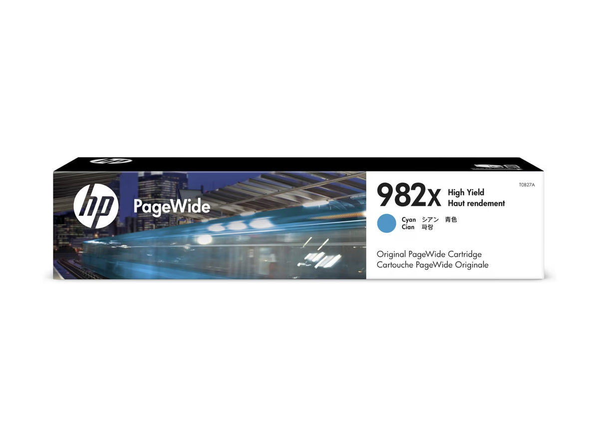 HP 982X High Yield Cyan Original PageWide Ink Cartridge - T0B27A