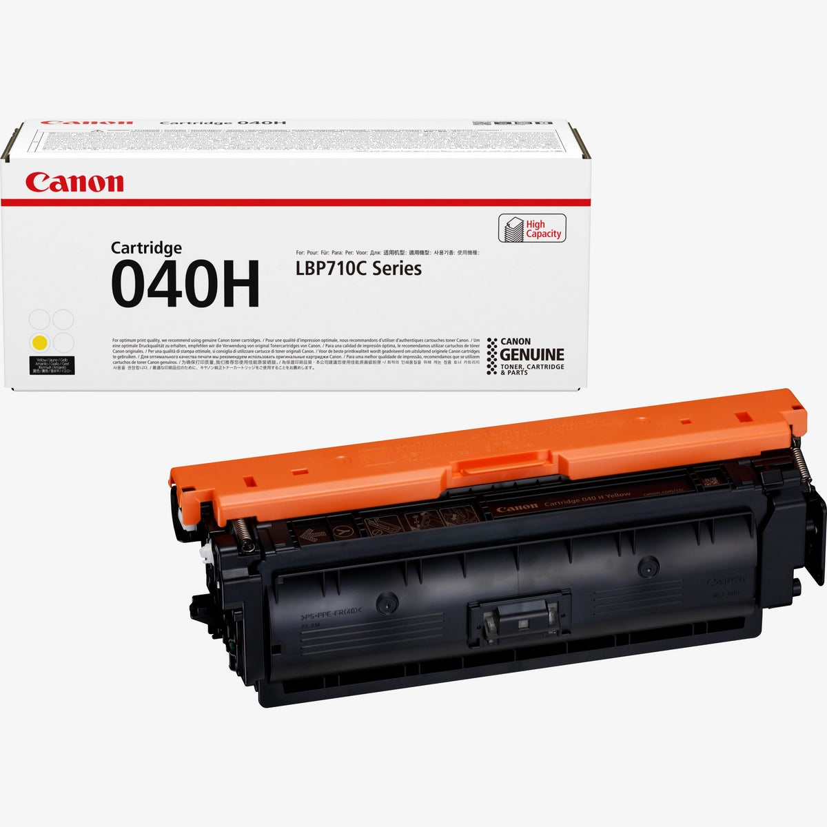 Canon 040H High Yield Yellow Toner Cartridge - 0455C001