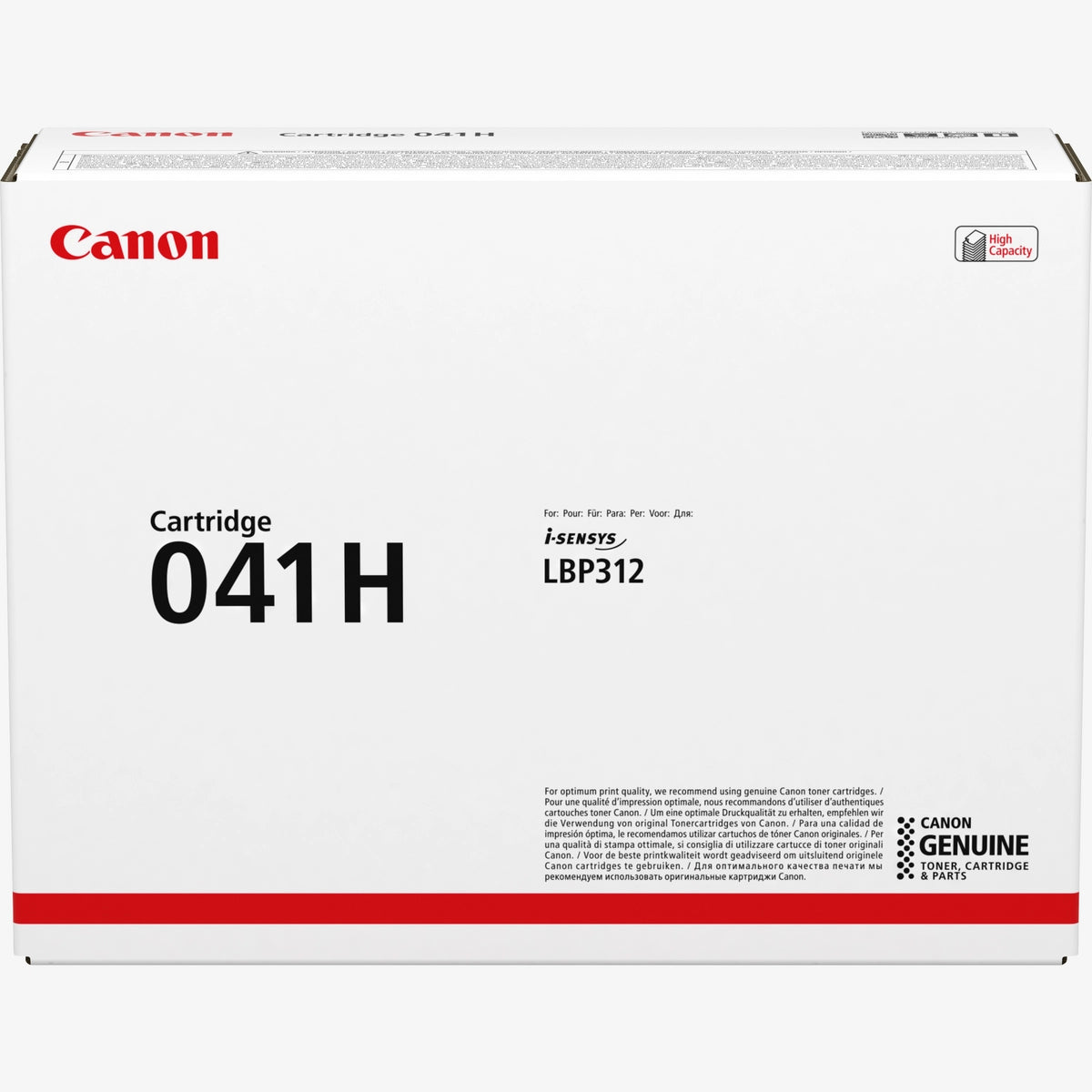 Canon 041H High Yield Black Toner Cartridge - 0453C002