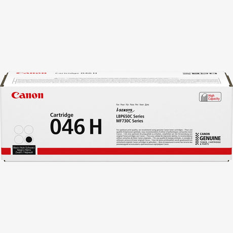 Canon 046H High Yield Black Toner Cartridge - 1254C002