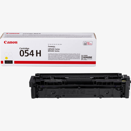 Canon 054H High Yield Yellow Toner Cartridge - 3025C002