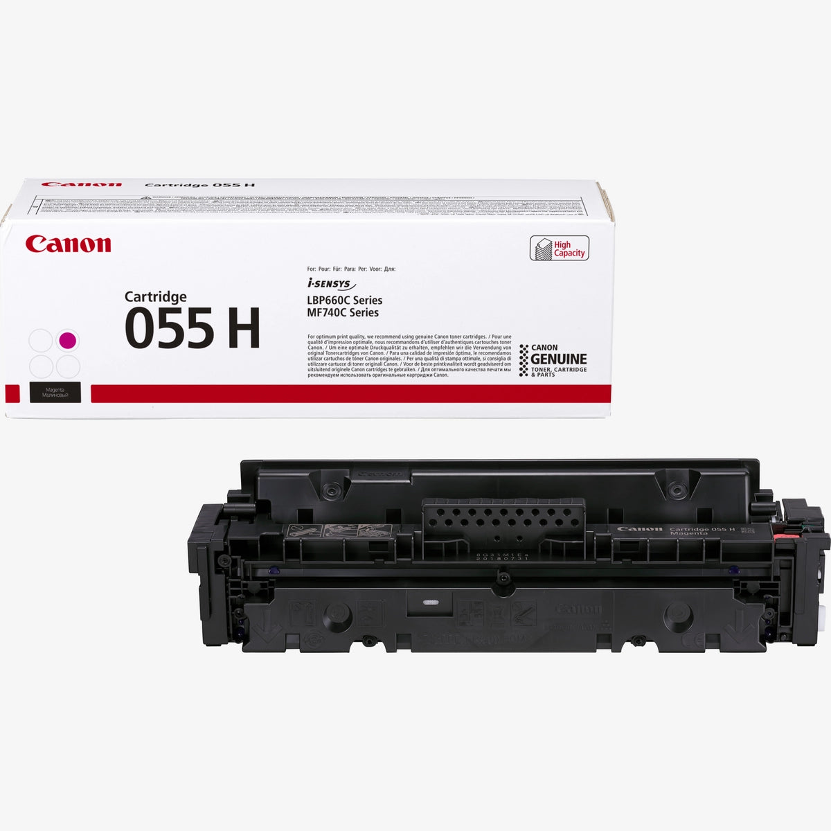 Canon 055H High Yield Magenta Toner Cartridge - 3018C002