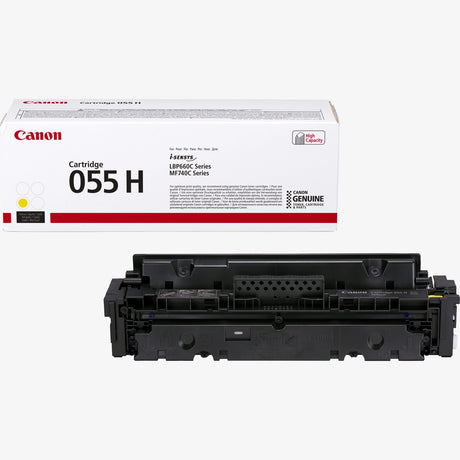Canon 055H High Yield Yellow Toner Cartridge - 3017C002