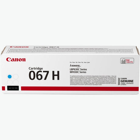 Canon 067H High Yield Cyan Toner Cartridge - 5105C002
