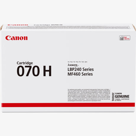 Canon 070H High Yield Black Toner Cartridge - 5640C002