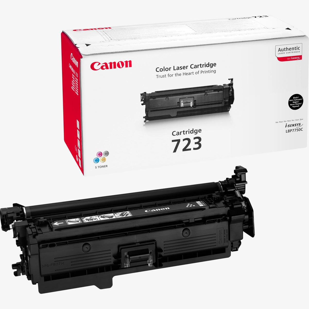 Canon 723BK Black Toner Cartridge - 2644B002