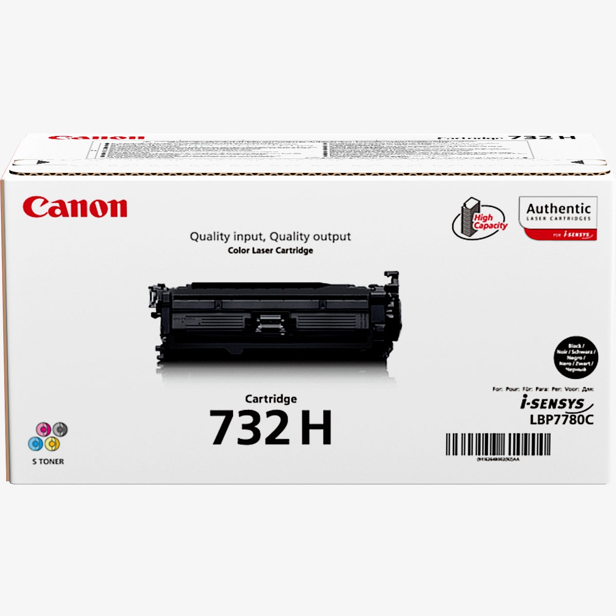 Canon 732H High Yield Black Toner Cartridge - 6264B002