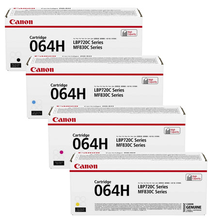 Canon 064H High Yield Black Cyan Magenta Yellow Toner Cartridges Multipack