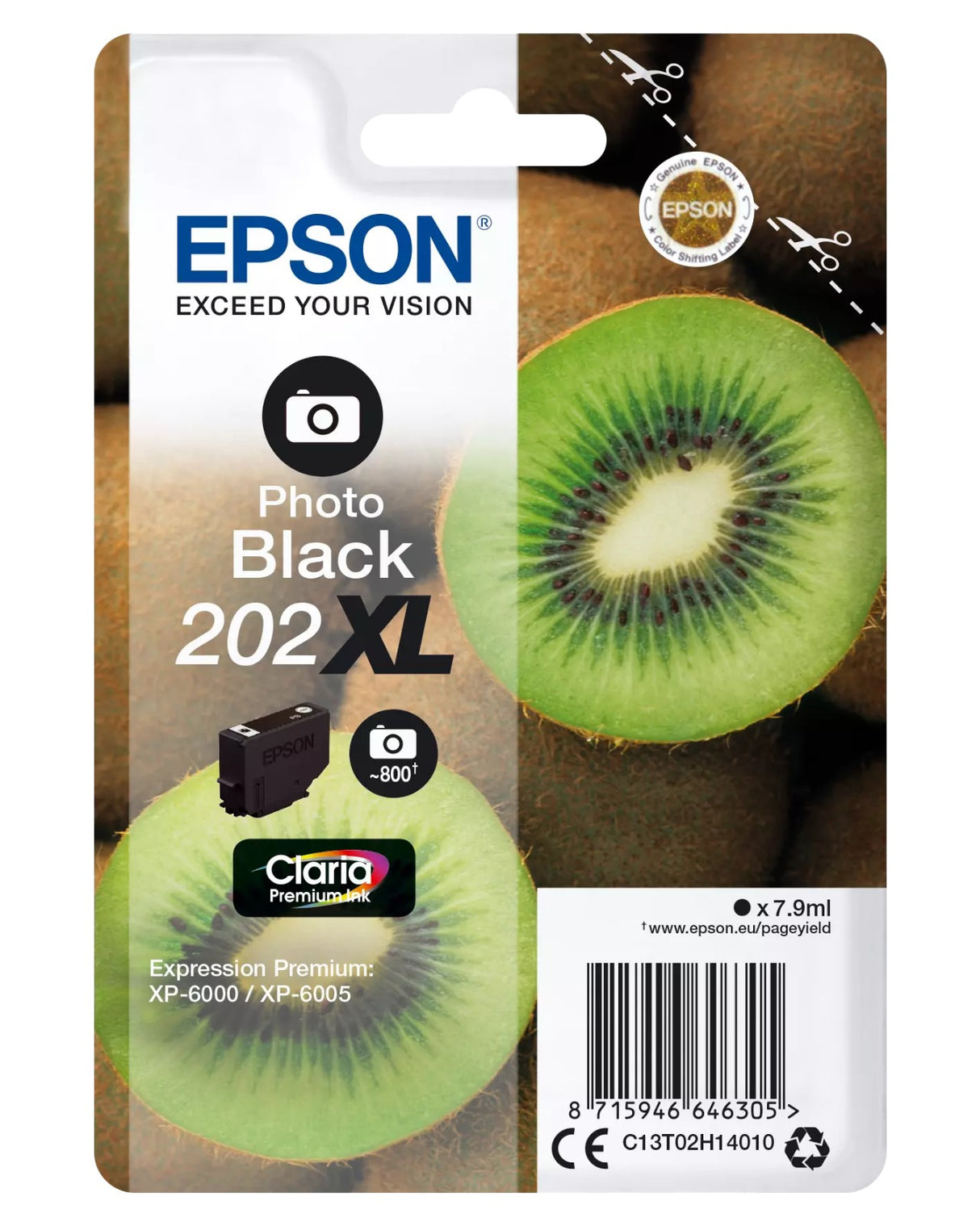 Epson 202XL Kiwi Photo Black Ink Cartridge