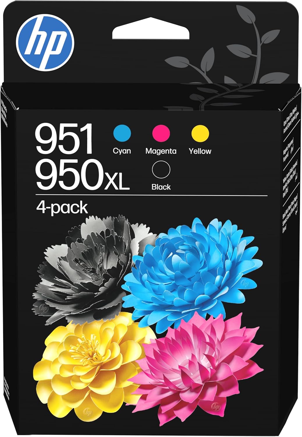 HP 950XL Black and 951 Cyan Magenta Yellow Ink Cartridge Combo Pack - C3WK1AE