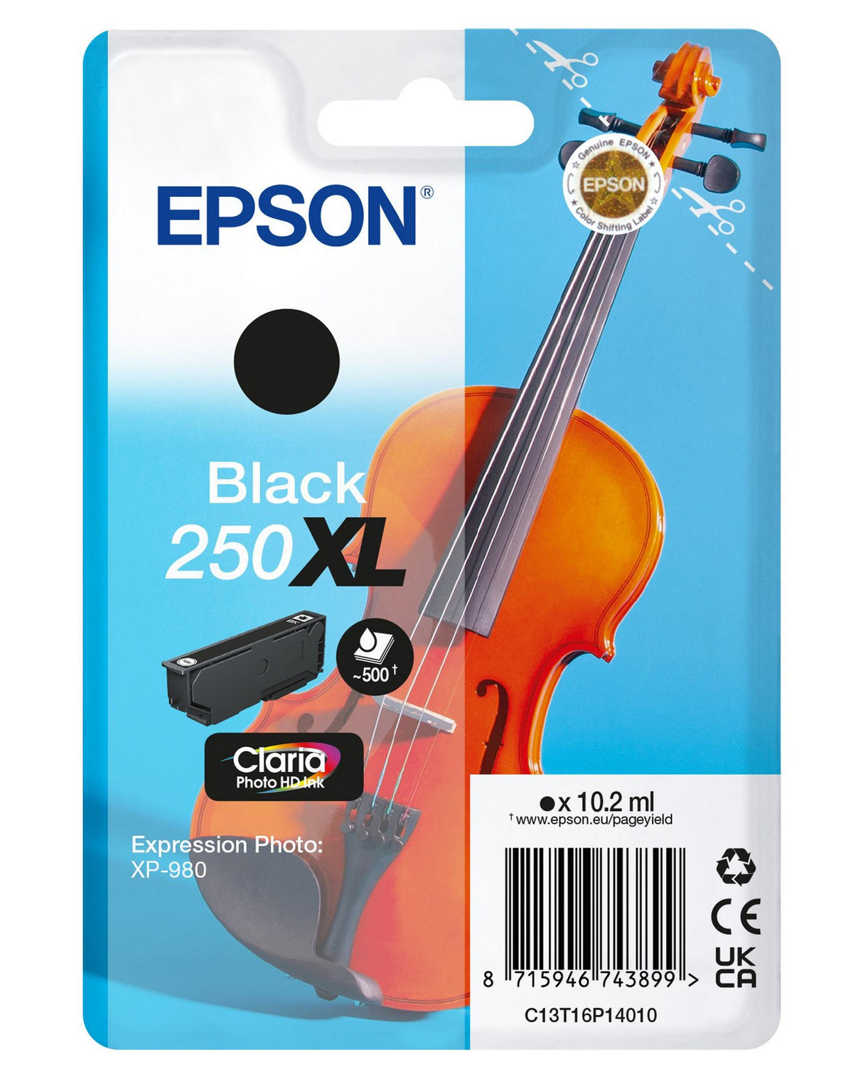 Epson 250XL Violin Black Ink Cartridge