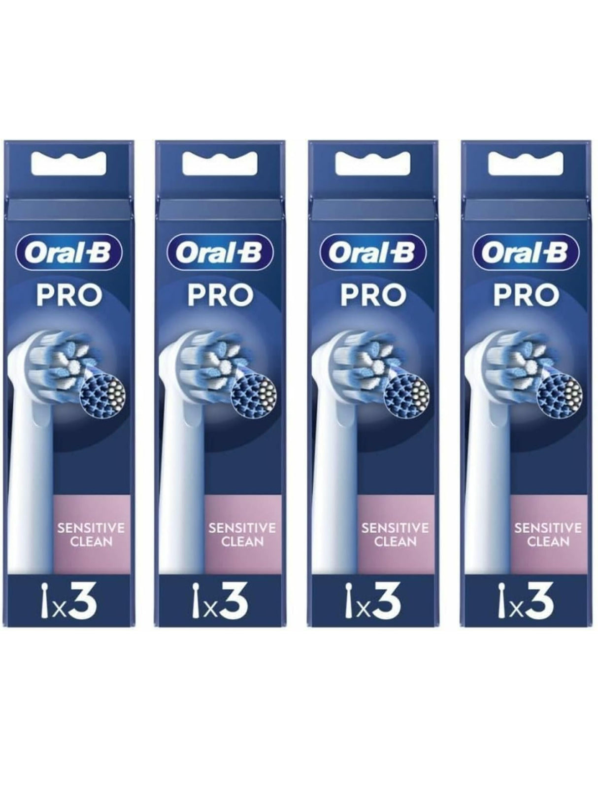 Oral-B PRO Sensitive Clean Electric Toothbrush Heads - 12 Pack (4 Packs of 3)