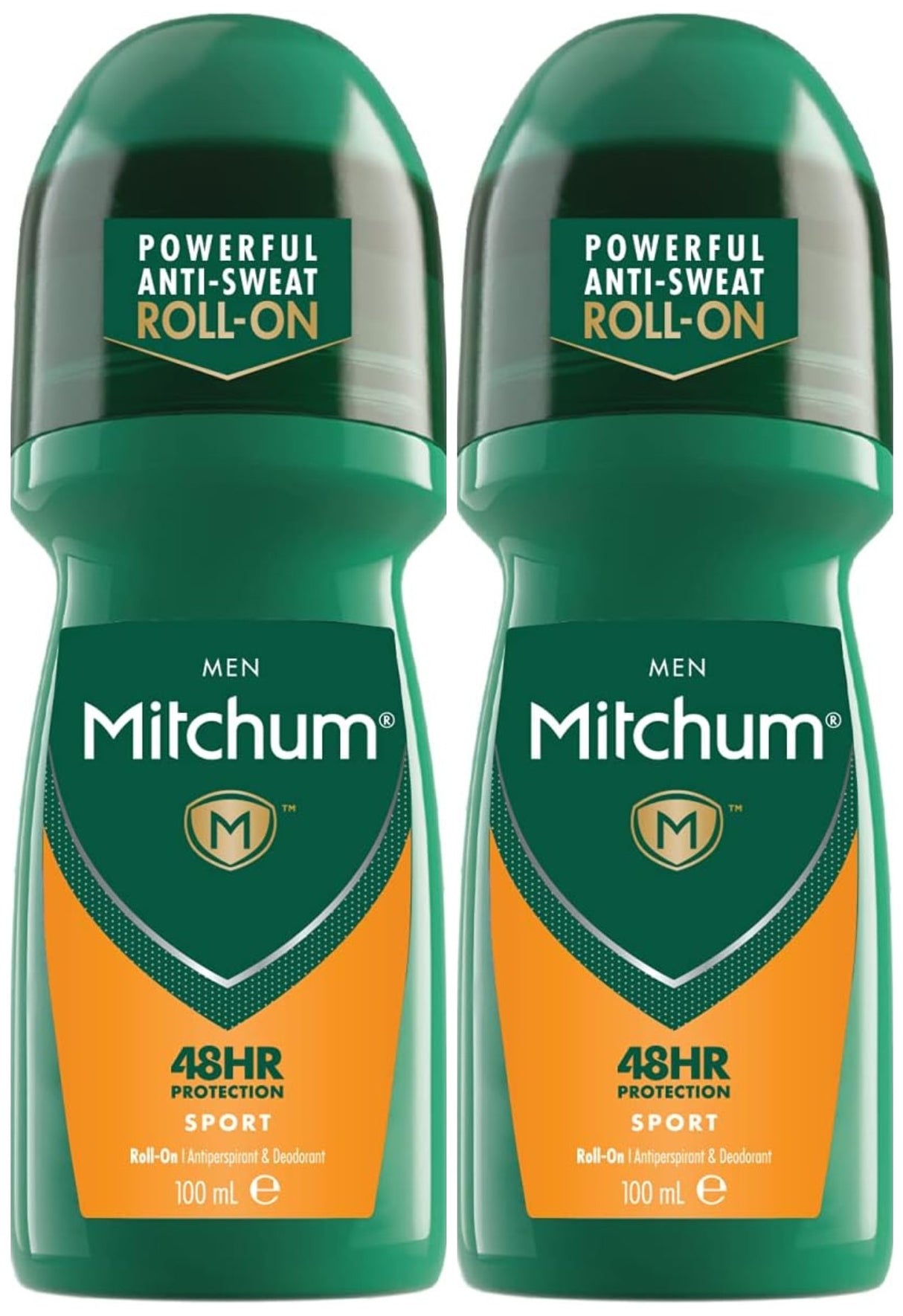 Mitchum Deodorant Roll On Sport 100ml - 2 Pack Bundle
