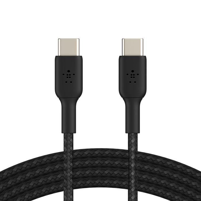 Belkin USB-C to USB-C Braided Charging and Data Cable - 1m Black - CAB004BT1MBK
