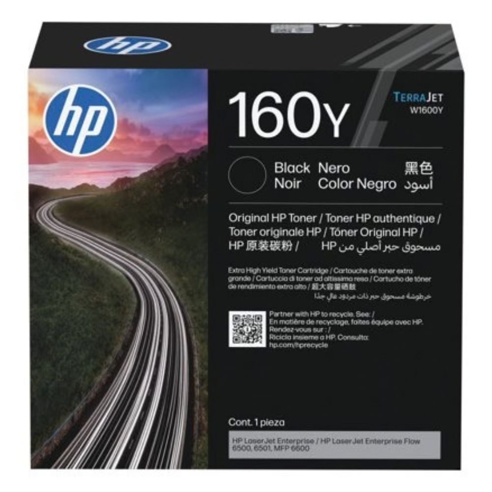 HP 160Y Black Original LaserJet Toner Cartridge - W1600Y