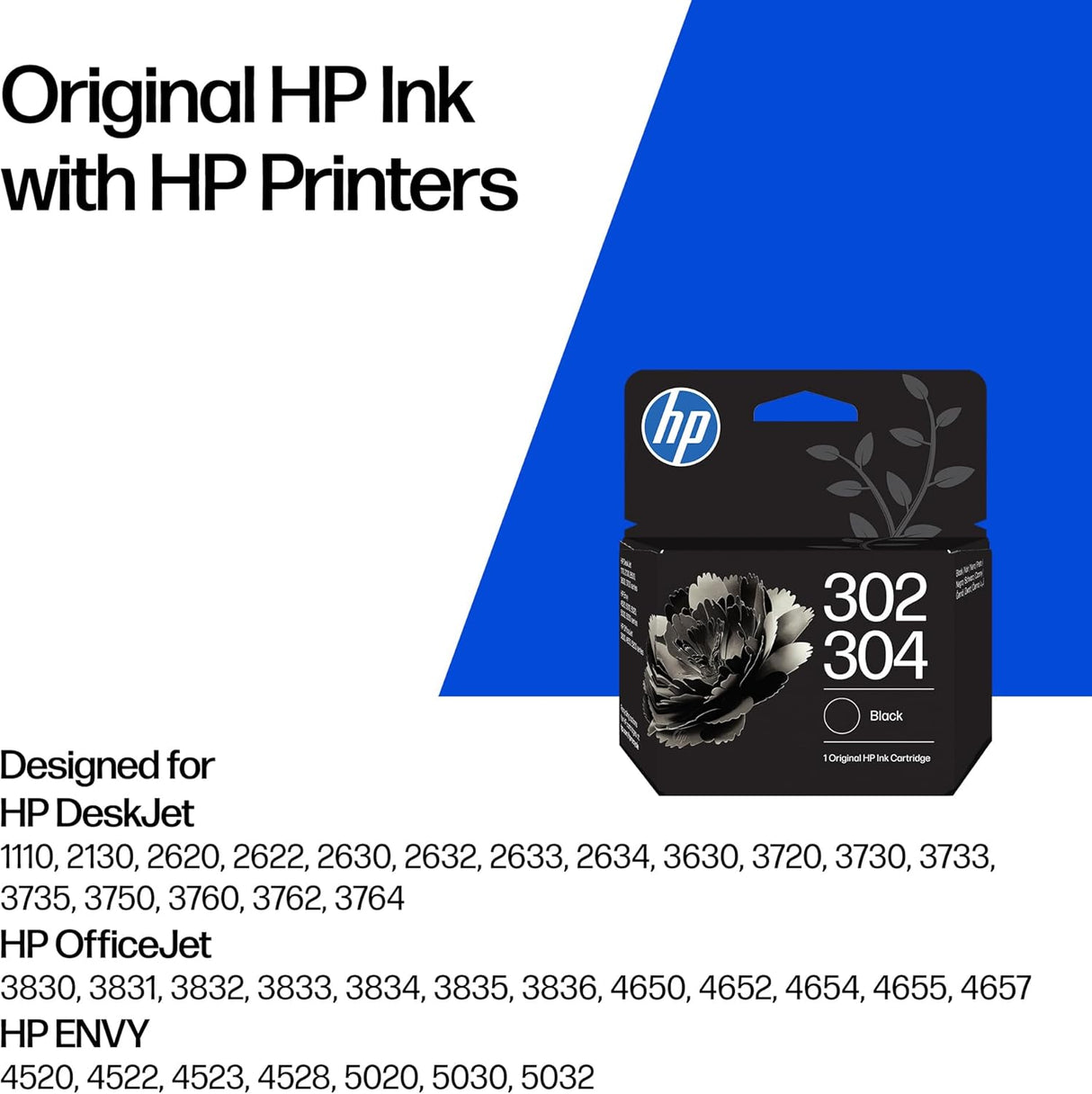 HP 302/304 Black Ink Cartridge - B7RT7AE