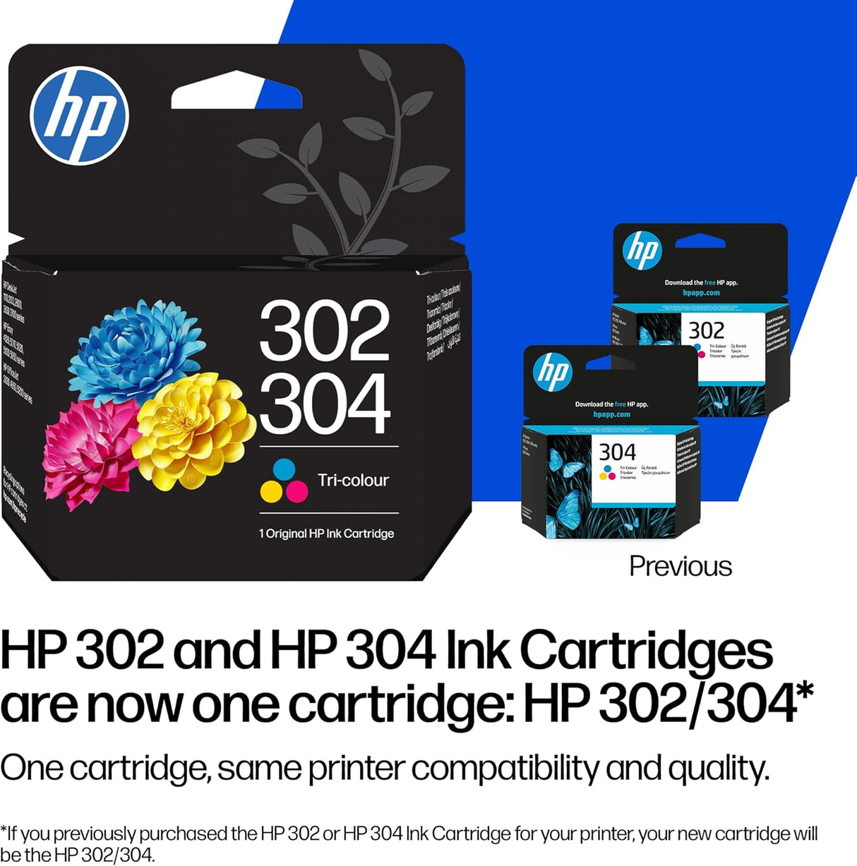 HP 302/304 Colour Ink Cartridge - B7RT6AE