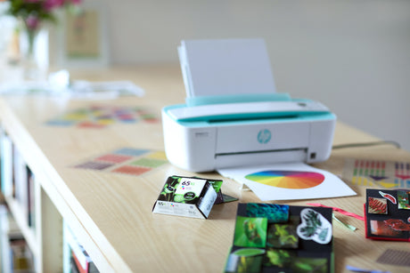 inks infront of a printer