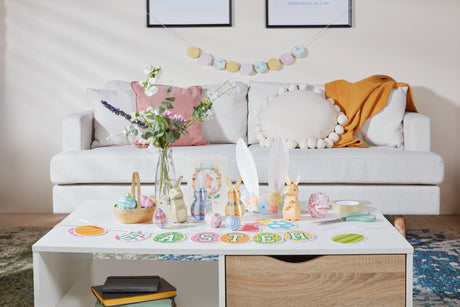 table full of printed craft materials from canon creative park