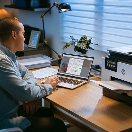 a man laments his slow printer