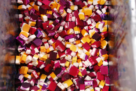 inks looking like sweets during the cartridge recyling process