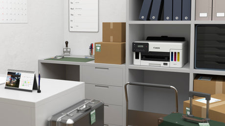 a printer in an office setting