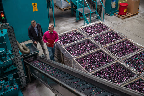inkjet cartridges at a recycling facility