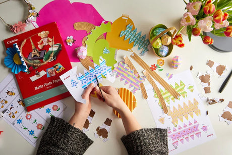 creative park printable craft materials being used