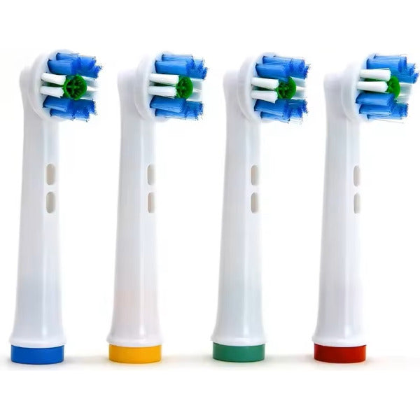 Electric Toothbrush Heads Compatible with Oral-B and Braun - 4 Pack