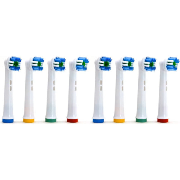 Electric Toothbrush Heads Compatible with Oral-B and Braun - 8 Pack