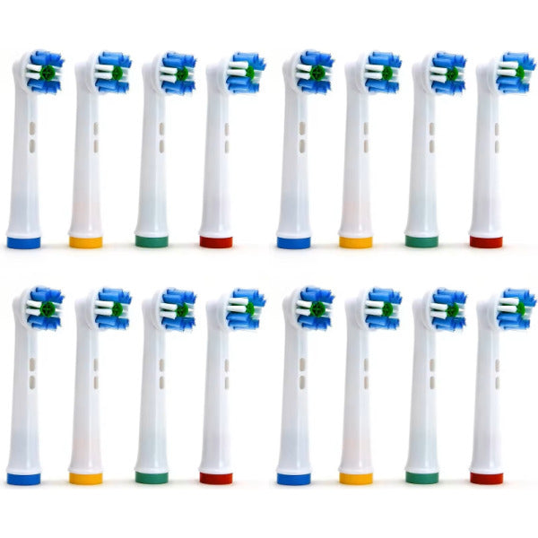 Electric Toothbrush Heads Compatible with Oral-B and Braun - 16 Pack