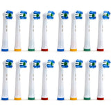 Electric Toothbrush Heads Compatible with Oral-B and Braun - 16 Pack