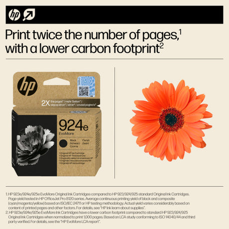 HP 924e EvoMore Black Cyan Magenta Yellow Ink Cartridge Bundle Pack