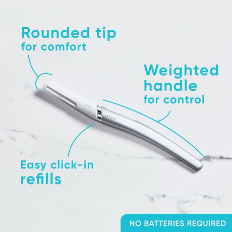 Gillette Venus Dermaplaning Facial Razor Kit – Refillable Dermaplaner with 1 Blade for Fine Hair & Exfoliation