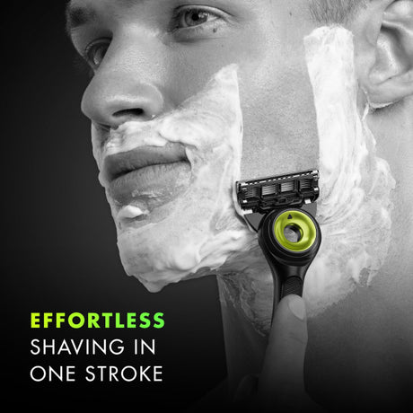 Gillette Labs Men's Razor, Neon Night Edition with Reusable Handle and 2 Refill Cartridges