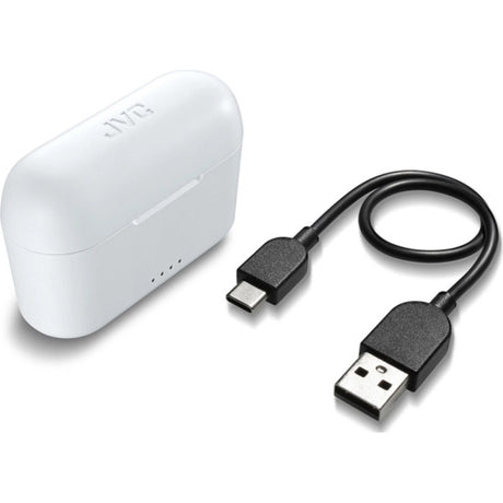 JVC True Wireless Bluetooth Earbuds with Charging Case - White