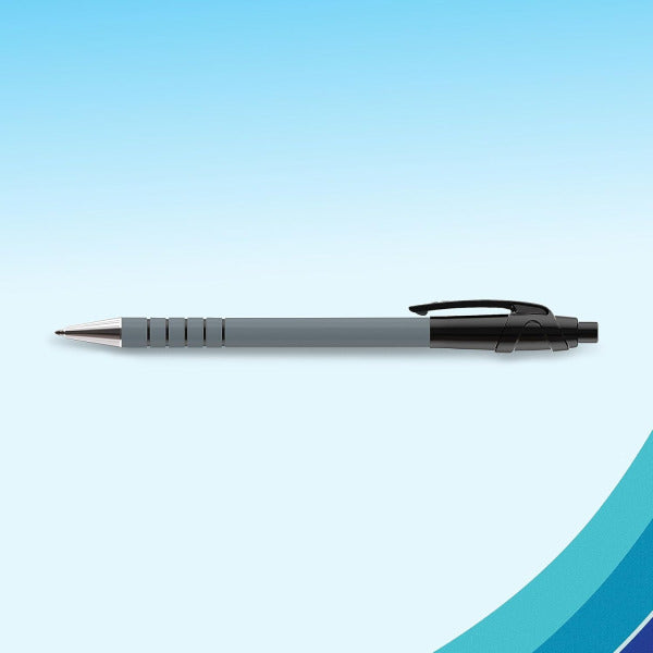 Paper Mate FlexGrip Gel Rollerball Pens, 0.7mm Tip, Black Ink, Pack of 4 (21082092)