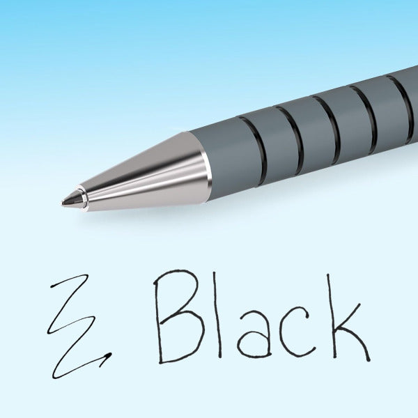 Paper Mate FlexGrip Gel Rollerball Pens, 0.7mm Tip, Black Ink, Pack of 4 (21082092)