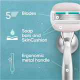 Gillette Venus ComfortGlide Sensitive Razor, 1 Razor Handle + 1 Blade Refill