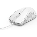 Hama MC-200 Wired USB Mouse, 3 Button, White - 182603
