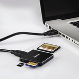 Hama USB 3.0 Card Reader, SD, microSD, CF - 124022